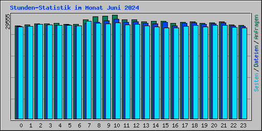 Stunden-Statistik im Monat Juni 2024