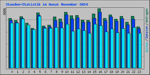 Stunden-Statistik im Monat November 2024