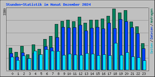 Stunden-Statistik im Monat Dezember 2024