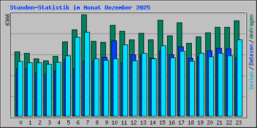 Stunden-Statistik im Monat Dezember 2025