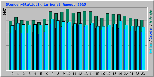 Stunden-Statistik im Monat August 2025